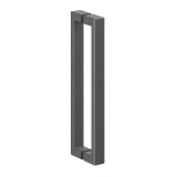 Cutout image of Crosswater Asura 8 Slate Fluted Handle