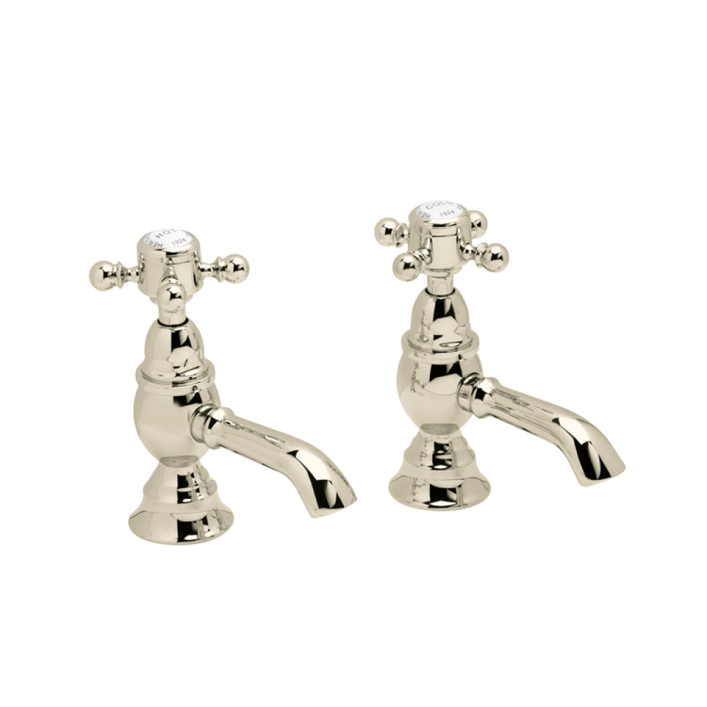 Photo of Heritage Hartlebury Vintage Gold Basin Pillar Taps
