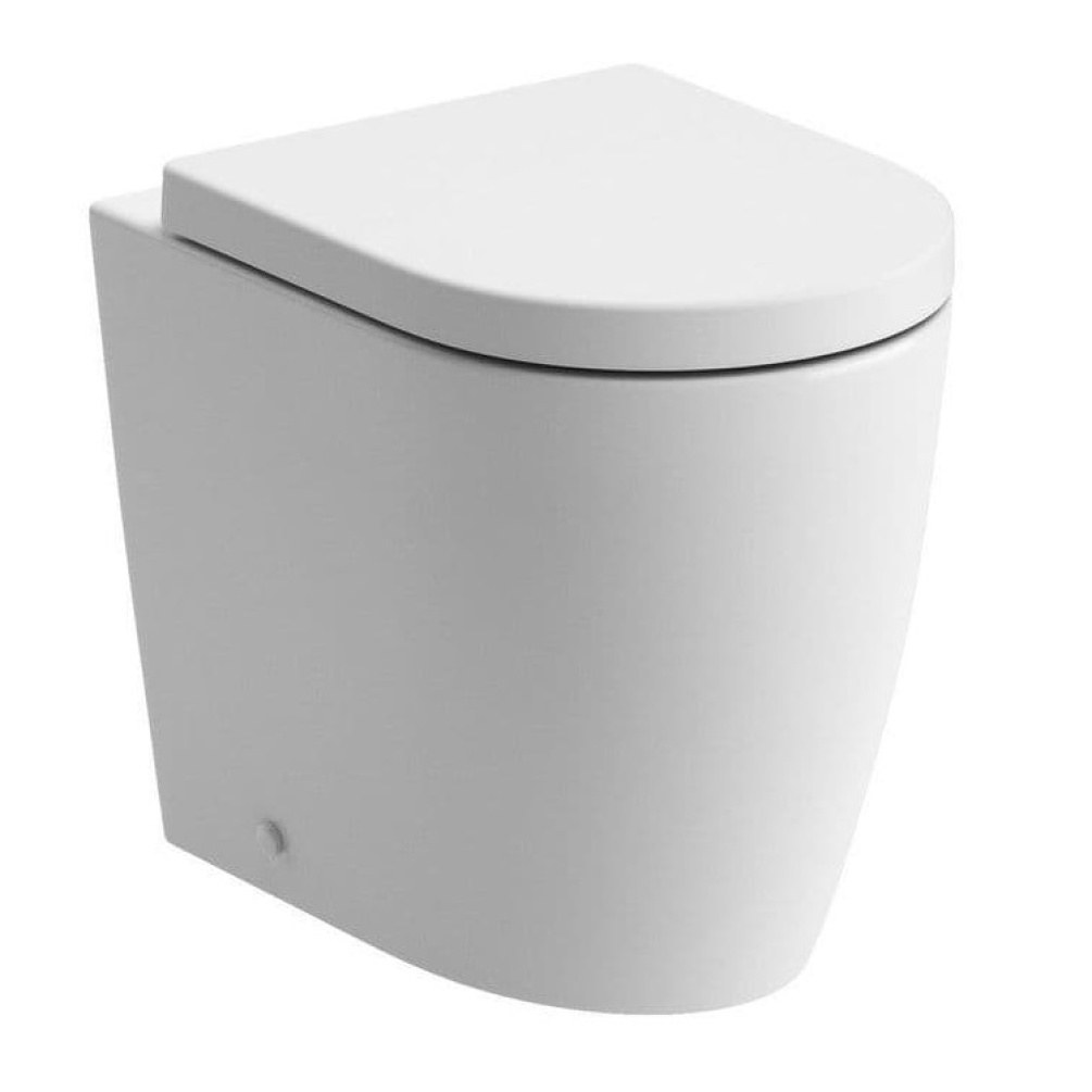 Product cut out image of Zero 3 Rimless Back to Wall Toilet with Soft Close Seat ZERO3RBTW