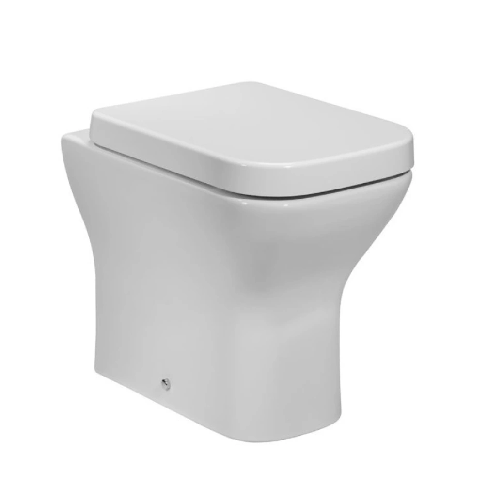 Product cut out image Tavistock Structure Back to Wall Short Projection Toilet with wrap-over seat