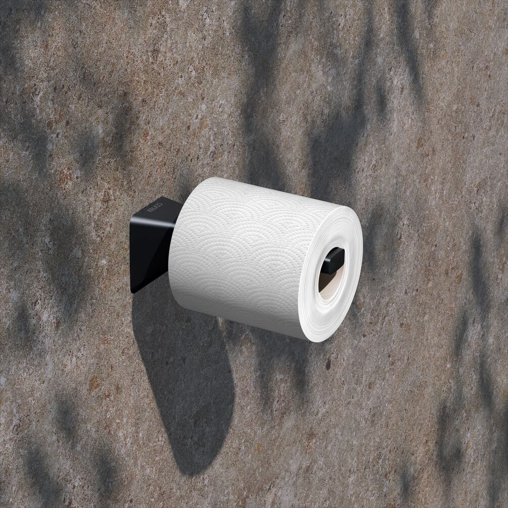 KEUCO Aveno Matt Black Spare Toilet Roll Holder