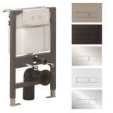 Cut out image of the Crosswater 820mm Wall-Hung WC Support Frame with Flush Plate Pack