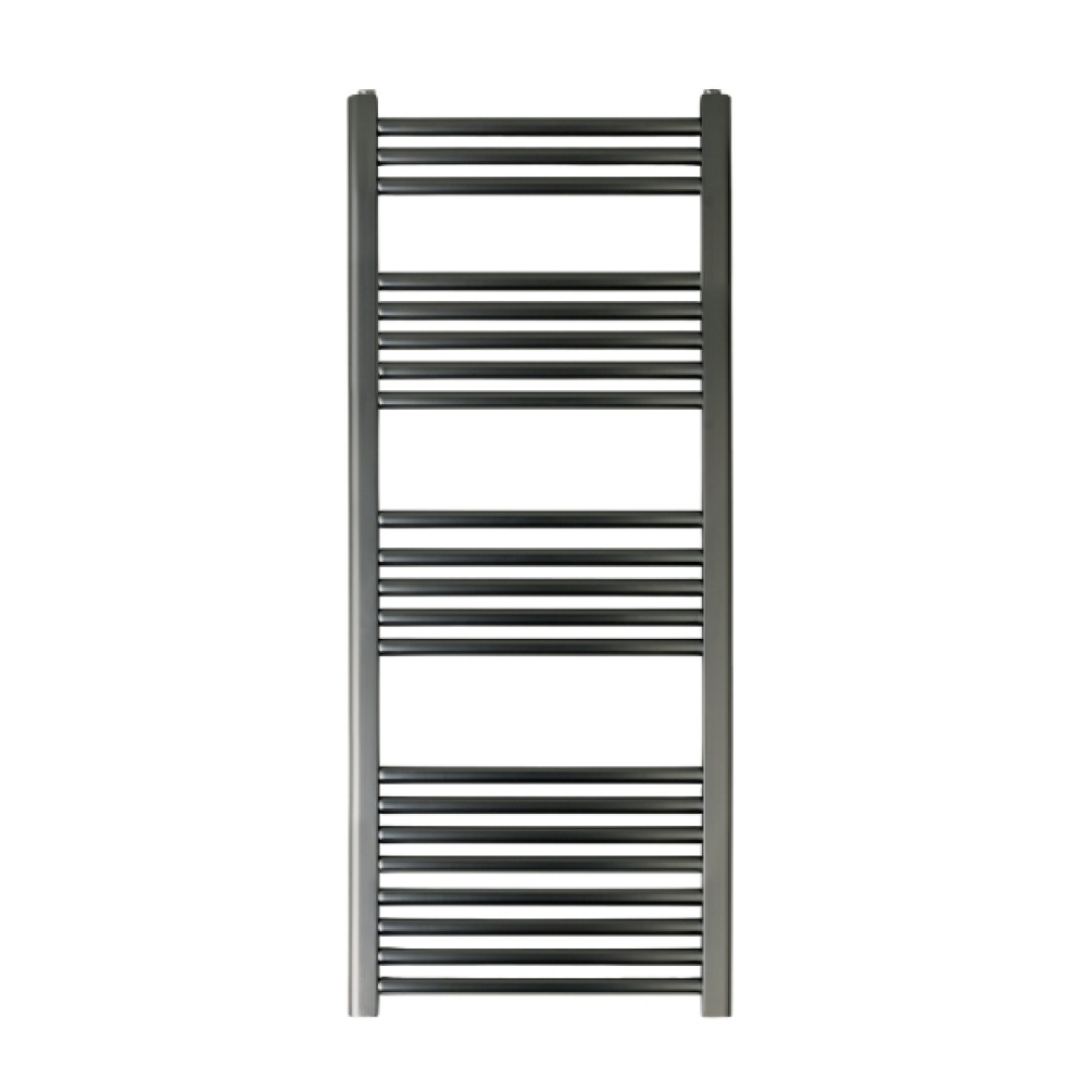Cut out image of the JTP Vos Brushed Black 1200mm x 500mm Heated Towel Radiator