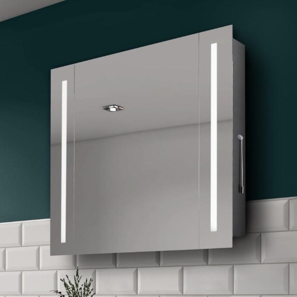 Close up image of Sensio Finlay Plus Diffused LED Mirror Cabinet SE34295C0