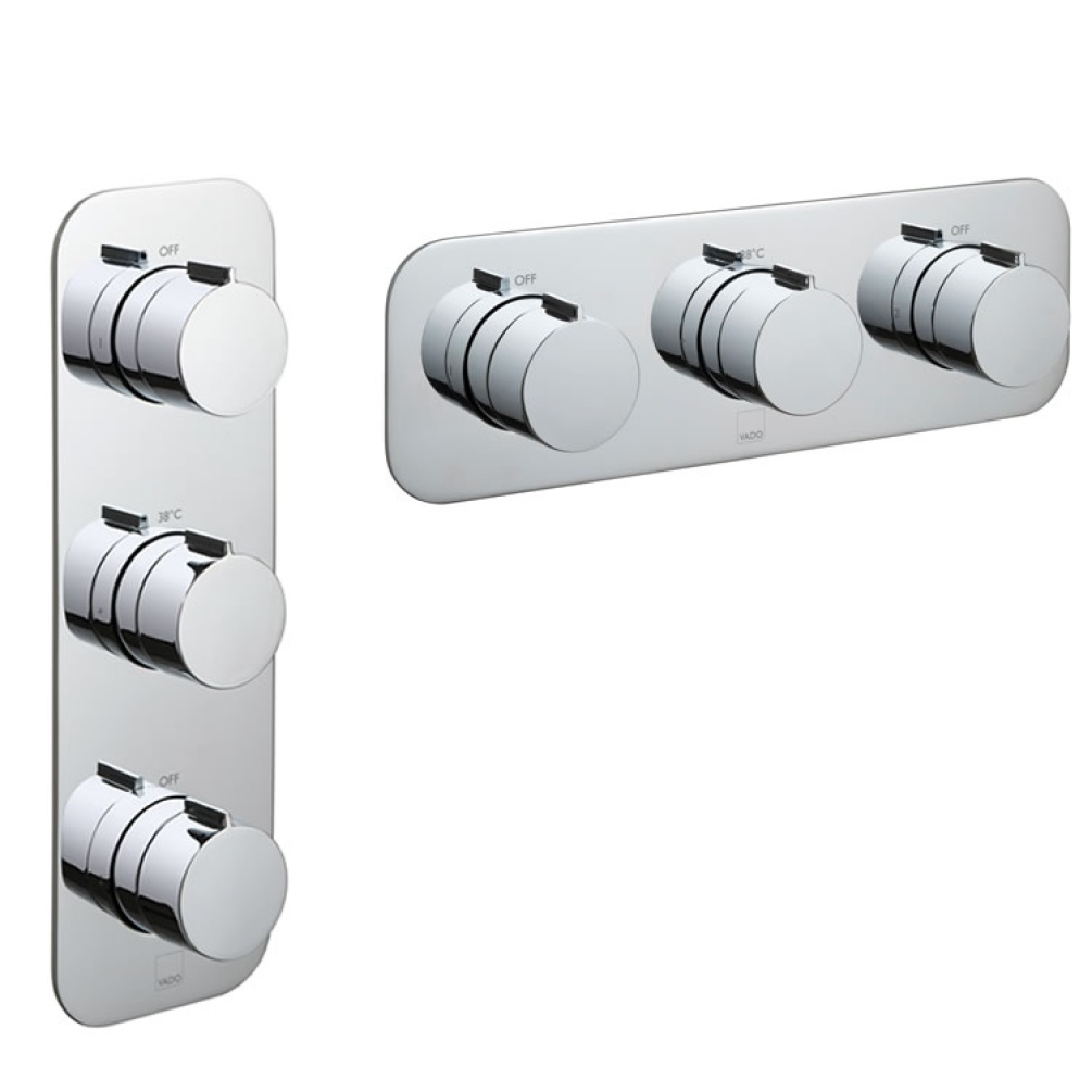 Vado Altitude Triple Dual Outlet Thermostatic Shower Valve Image 1