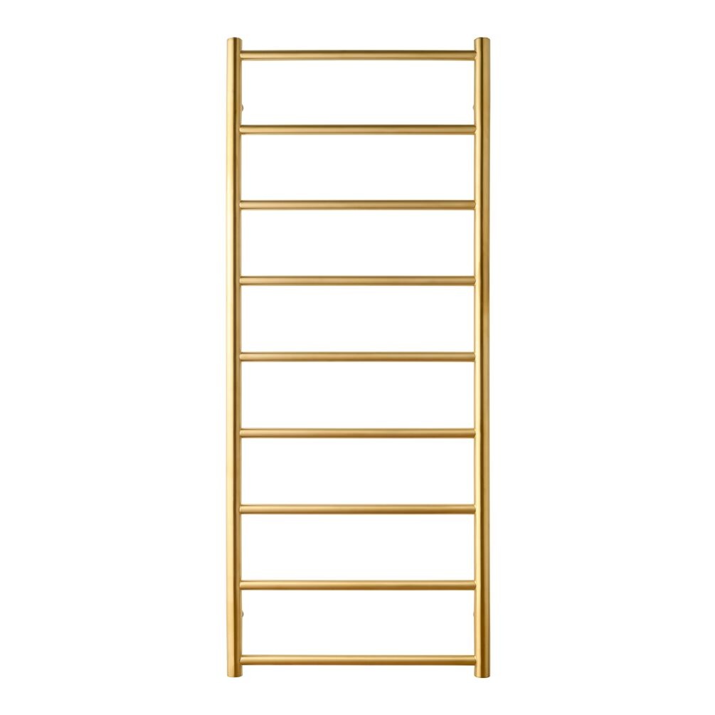 Cut out image of the The Sussex Range by JIS Petworth Brushed Brass Electric Towel Rail