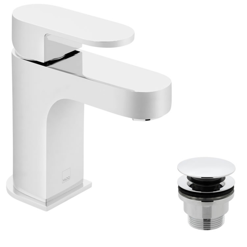 Cutout image of Vado Life Mono Basin Mixer with Universal Waste