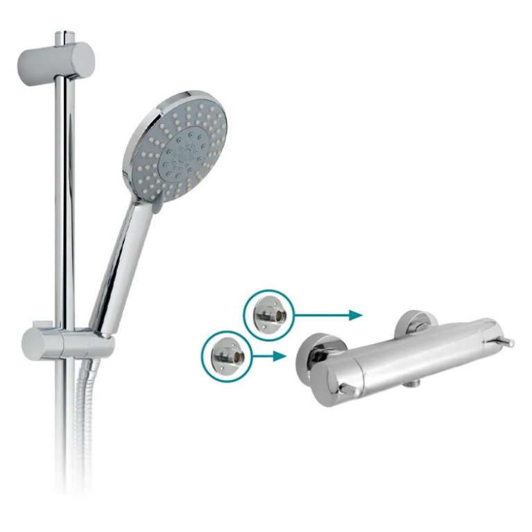 Vado Celsius Exposed Thermostatic 3/4" Shower Valve Kit Sanctuary