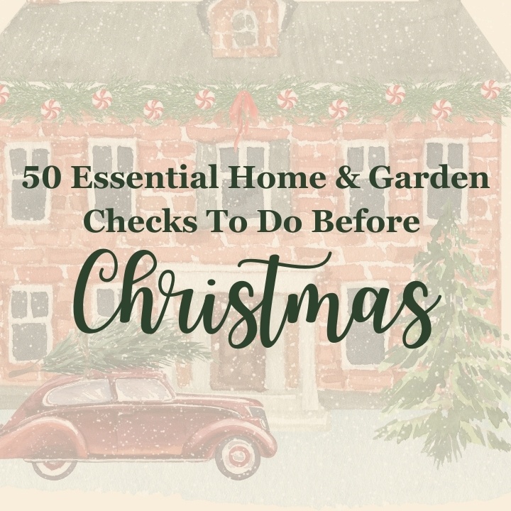 image of home and garden christmas checklist header
