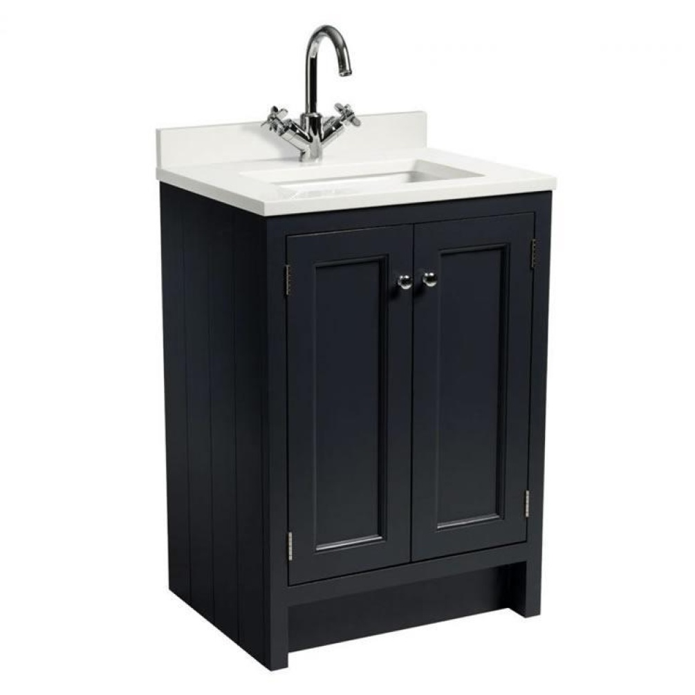 Photo of Roper Rhodes Hampton 600mm Slate Grey Underslung Vanity Unit with Basin & Worktop