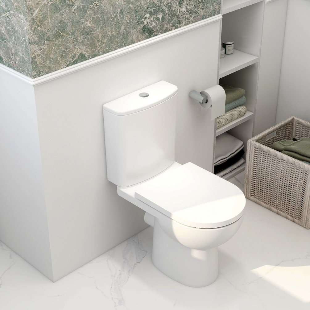 Imex Ivan Rimless Open Back Close Coupled Toilet Lifestyle 1