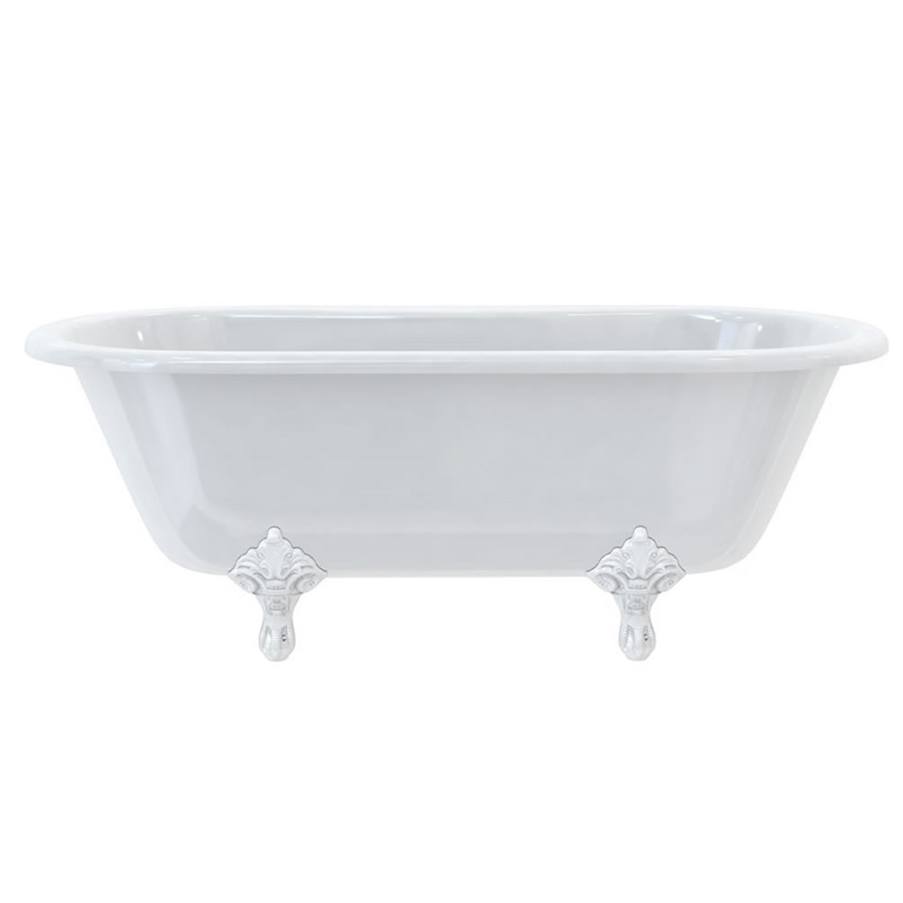Burlington Windsor 1700mm Freestanding Bath With White Traditional Feet