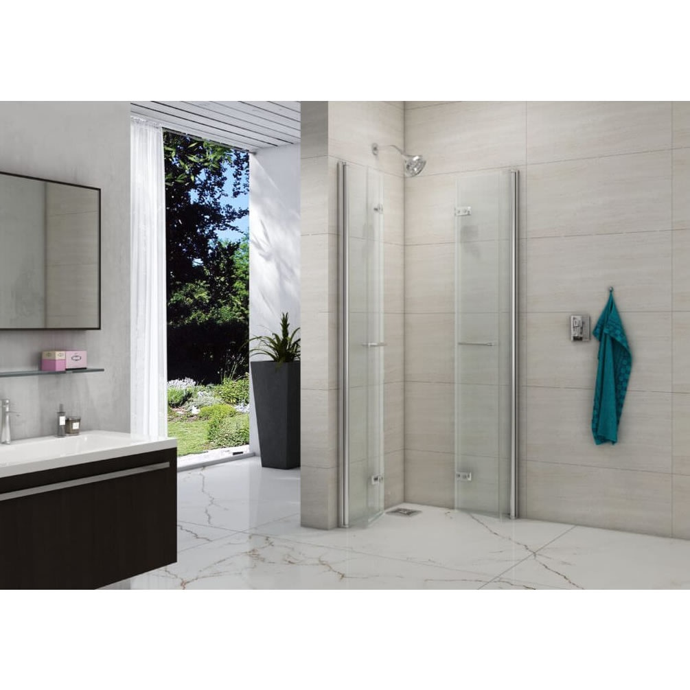 Lifestyle image of Merlyn 8 Series 900mm Double Folding Wetroom Panels
