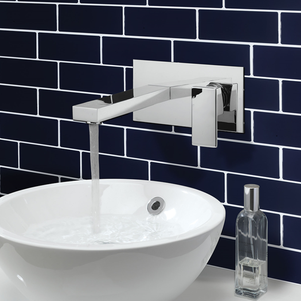 Lifestyle Photo of Crosswater Verge Chrome Basin 2 Hole Set