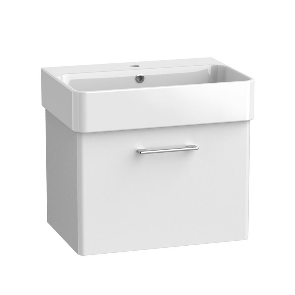 Tavistock Arlo 600mm Gloss White Wall Hung Vanity Unit & Basin