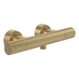 Cutout image of Villeroy & Boch Universal Brushed Gold Round Thermostatic Shower Valve