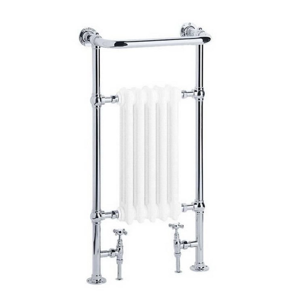 Heritage Baby Clifton Heated Towel Rail Chrome Finish Image