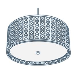 iconography image of a bathroom ceiling light