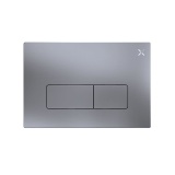Cutout image of Crosswater MPRO Brushed Nickel Dual Flush Plate