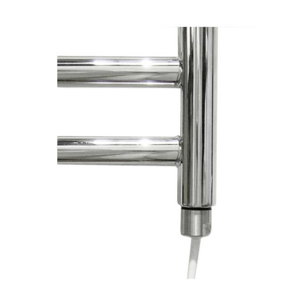 The Sussex Range by JIS Alfriston 650mm x 520mm Polished Stainless Steel Electric Towel Rail