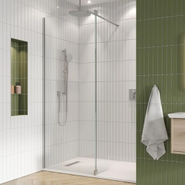 image of a crosswater walk in shower screen