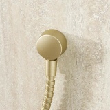 Crosswater Brushed Brass Shower Wall Outlet Lifestyle