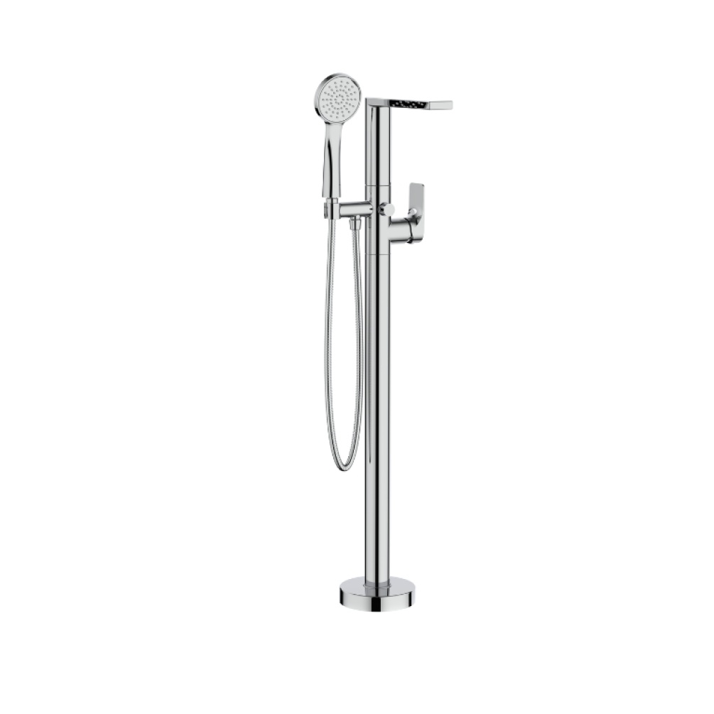 Product Cut out image of the Crosswater Fuse Chrome Freestanding Bath Shower Mixer
