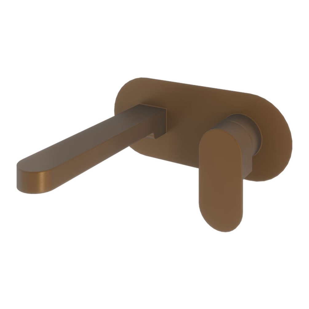 Product Cut out image of the Abacus Ki Brushed Bronze Wall Mounted Basin Mixer