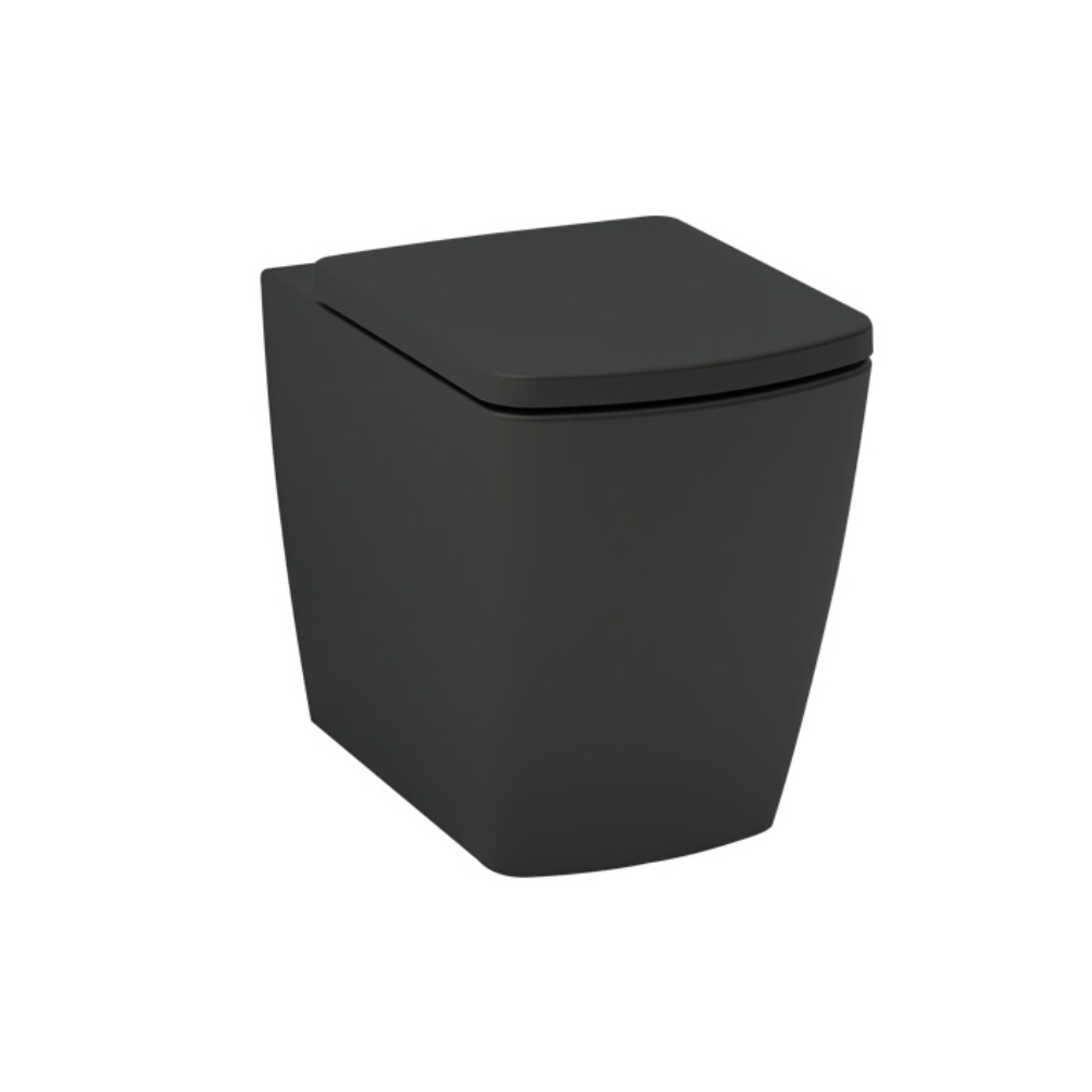 Imex Ravine Black Rimless Comfort Height Wall Hung Toilet Cut out