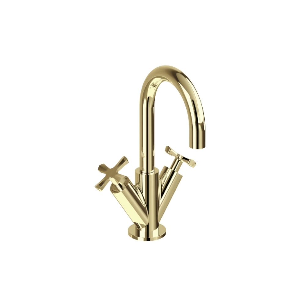 cutout image of burlington riviera mono basin mixer 1 tap hole tap in gold