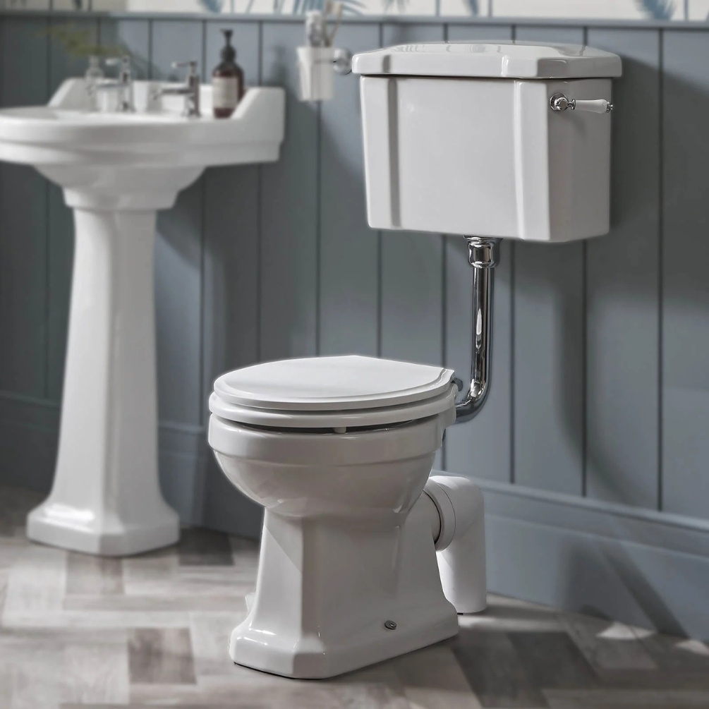 Lifestyle image of the Tavistock Vitoria Low Level WC, Cistern & Seat