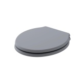 Product cut out image of the Bayswater Porchester Plummett Grey Traditional Wood Soft Close Toilet Seat
