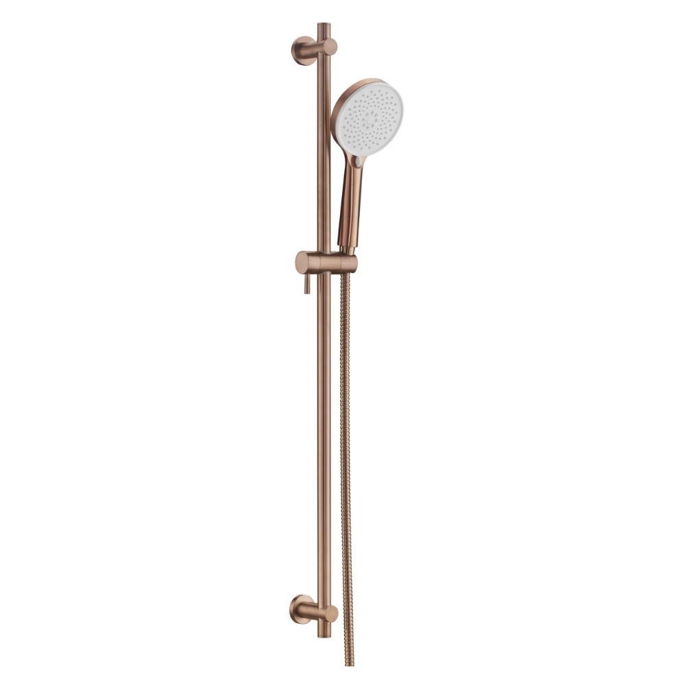 JTP Vos Brushed Bronze Slide Rail Shower Kit Cut Out