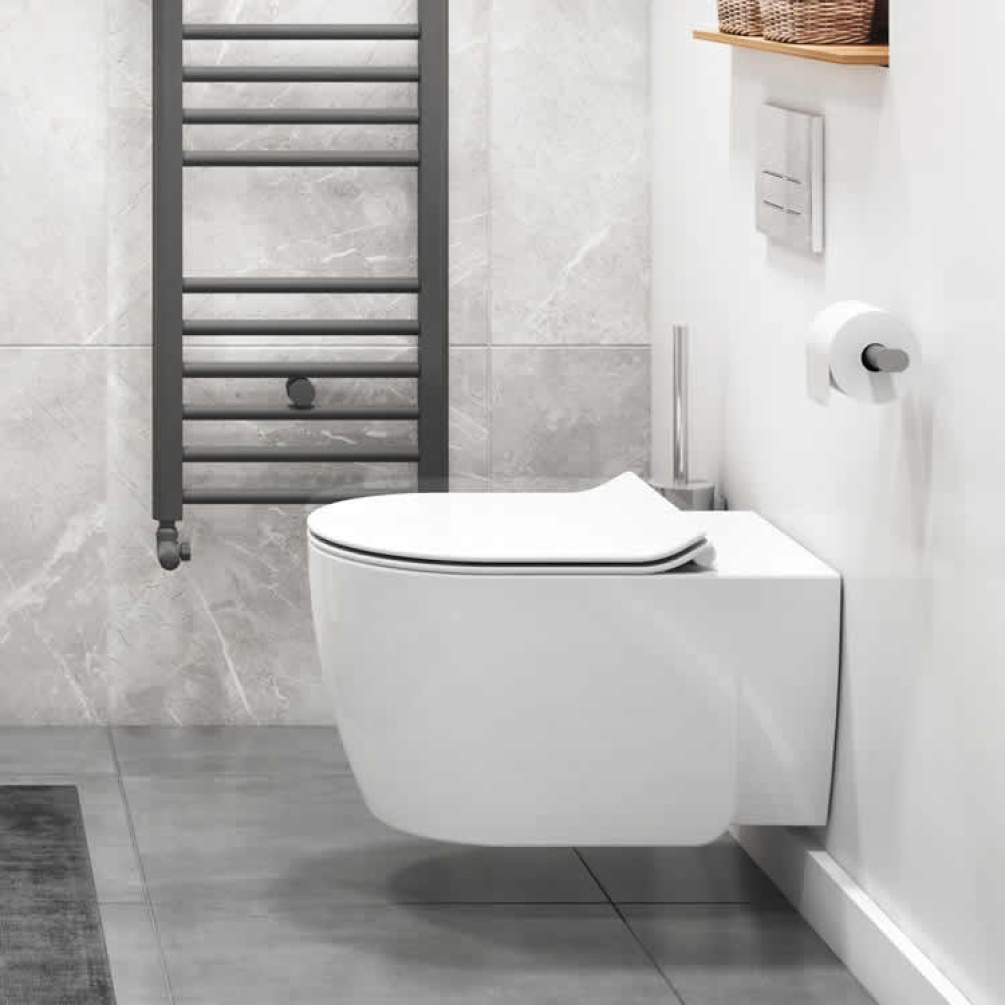 Lifestyle Photo of Crosswater Kai X Wall Hung WC & Thin Soft Close Seat