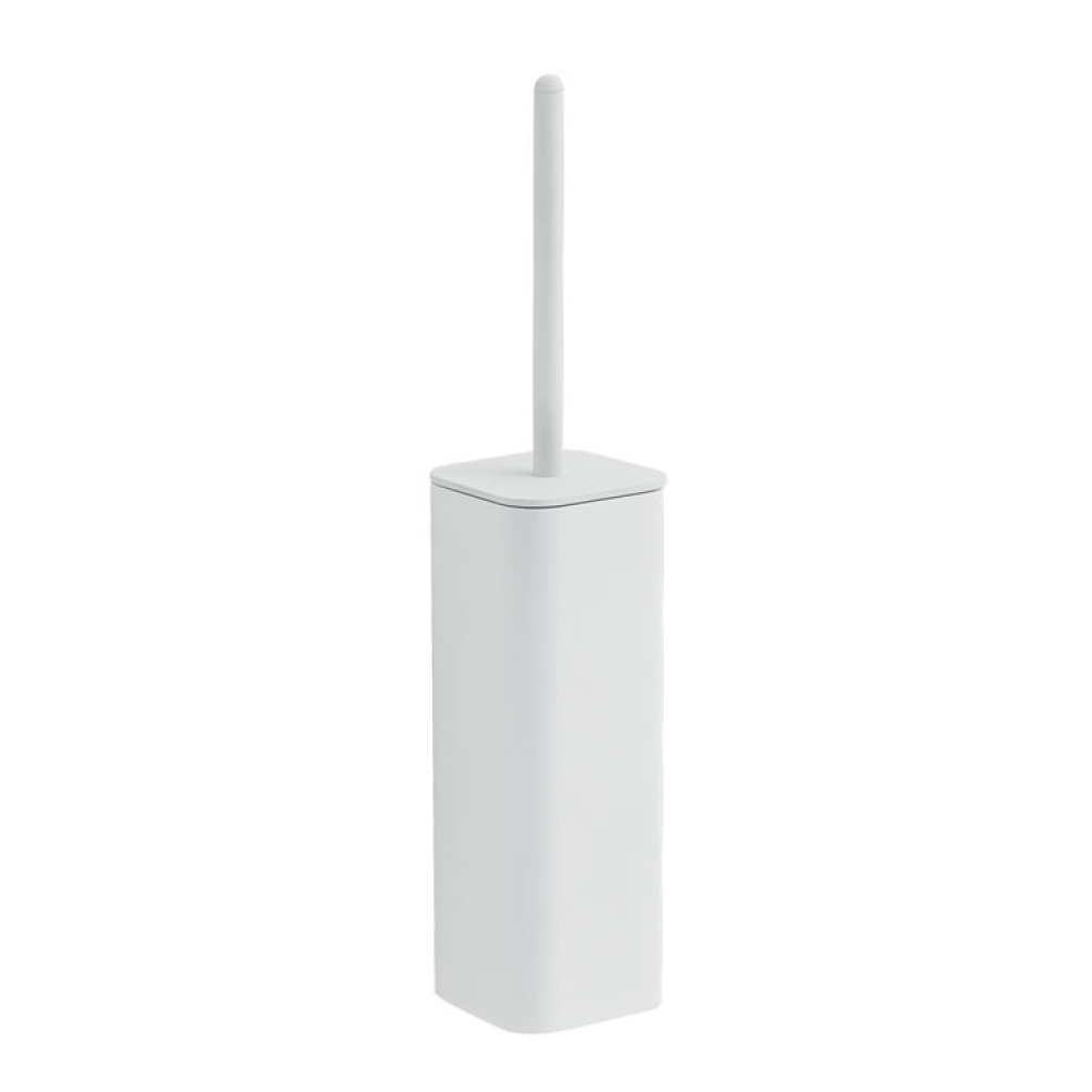 Cutout image of Origins Living Gedy Outline Freestanding WC Brush Set white.