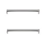 Apex Pair of Chrome 175mm Sleek Furniture Handles Cut Out 2