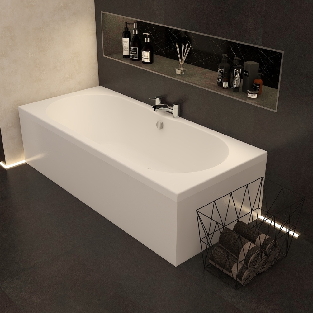 Imex Arco 1700mm x 750mm Reinforced Double Ended Bath Lifestyle