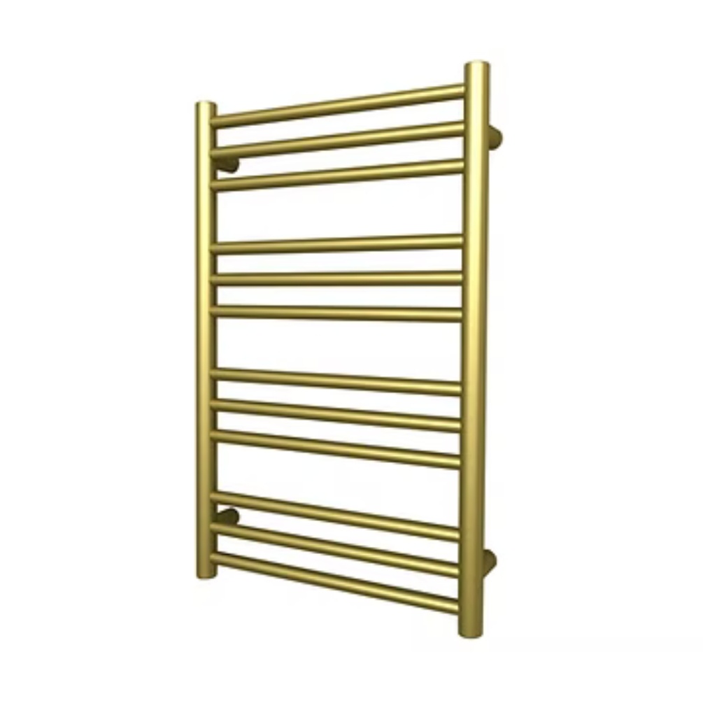 Product cut out image of the Radox Salento 795mm Brass Electric Towel Rail