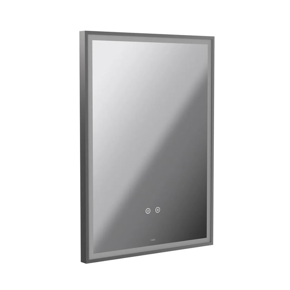Vado Safari Pewter 500mm Illuminated Mirror