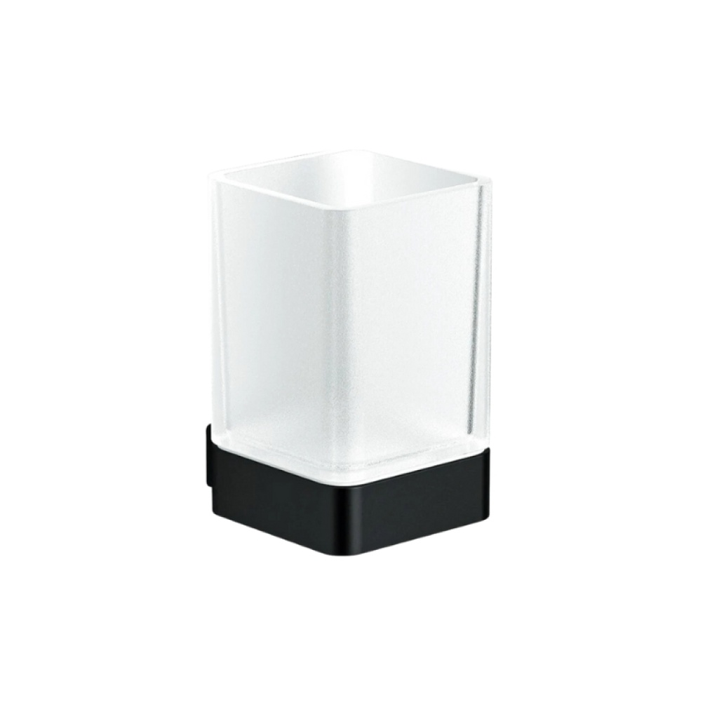 Product Cut out image of the HIB Atto Matt Black Tumbler Holder