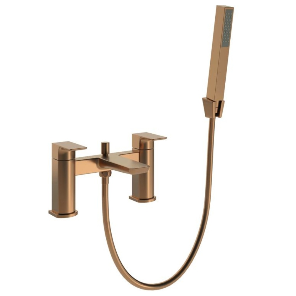 Product cut out image of the Dorian Brushed Bronze Bath Shower Mixer Tap ZERO108997
