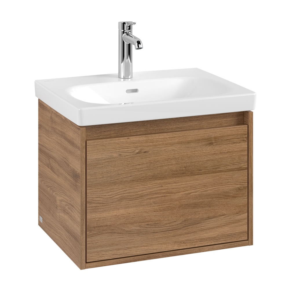 Cutout image of Villeroy & Boch Skyla Kansas Oak 600mm Wall-Hung Vanity Unit