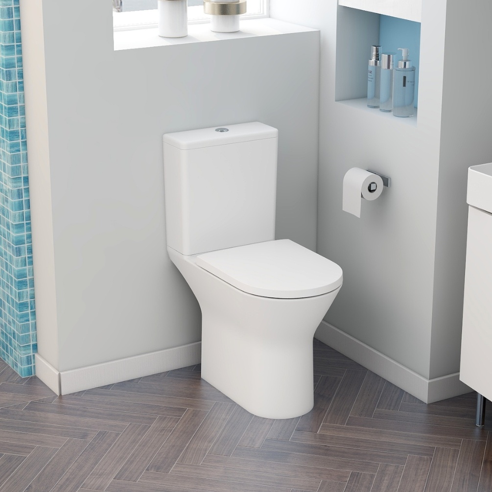 Imex Blade Rimless Comfort Height Open Back Close Coupled Toilet