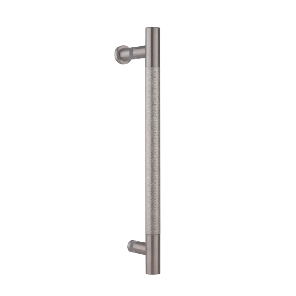 Crosswater Optix 10 Brushed Stainless Steel Knurled Shower Door Handle - Image 1