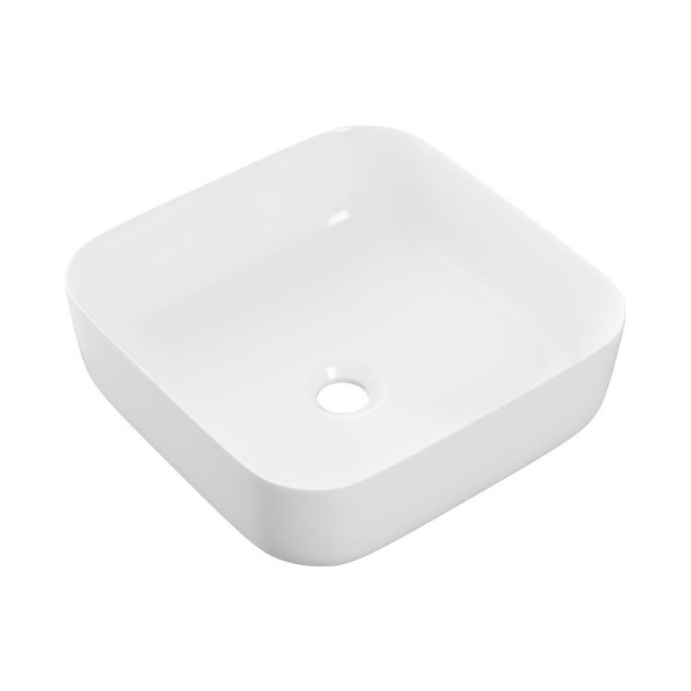 Product Cut out image of Apex Matt White Squared Washbowl ZERO104931