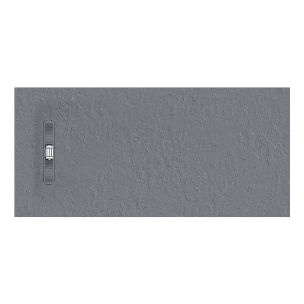 Cutout image of Crosswater Vito 1700mm x 800mm Light Grey Anti-Slip Rectangular Shower Tray
