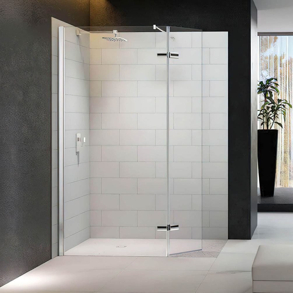 Lifestyle image of Merlyn 8 Series 1350mm Wetroom Screen & Hinged Panel