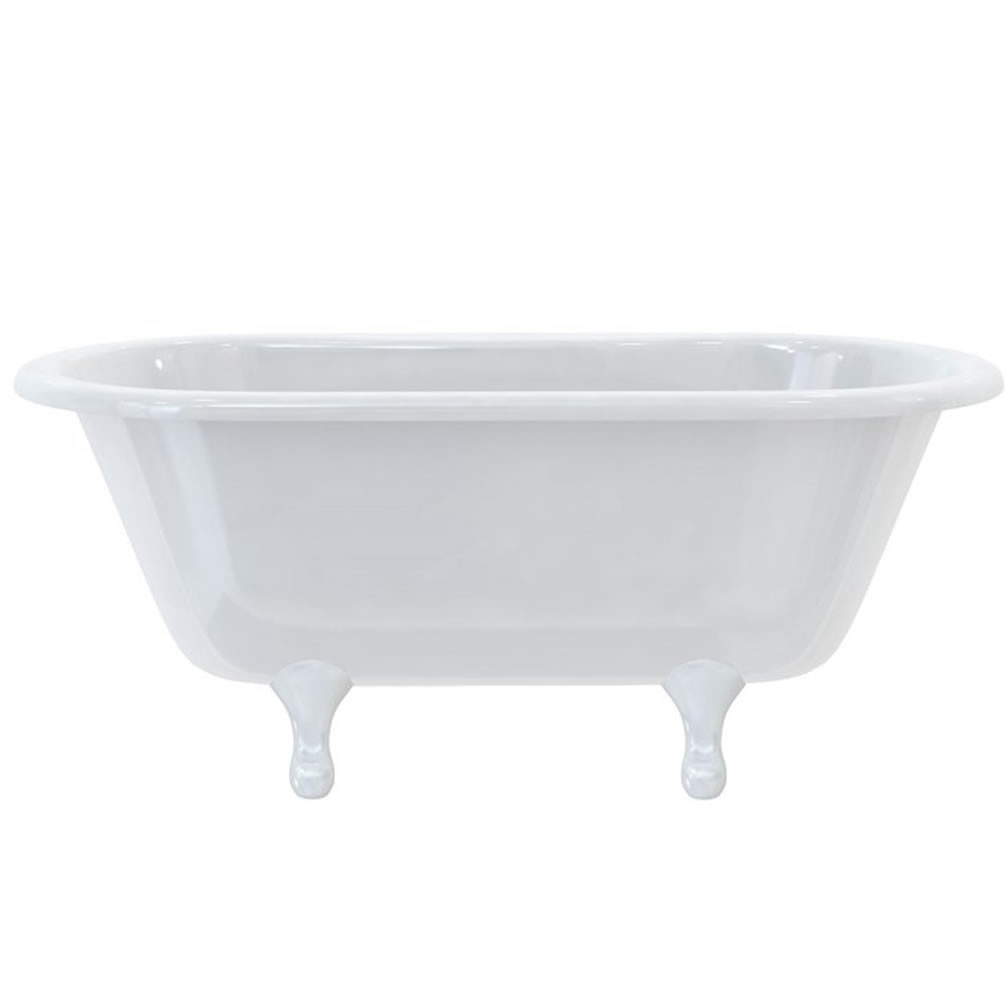 Burlington Windsor 1500mm Freestanding Bath With White Classical Feet