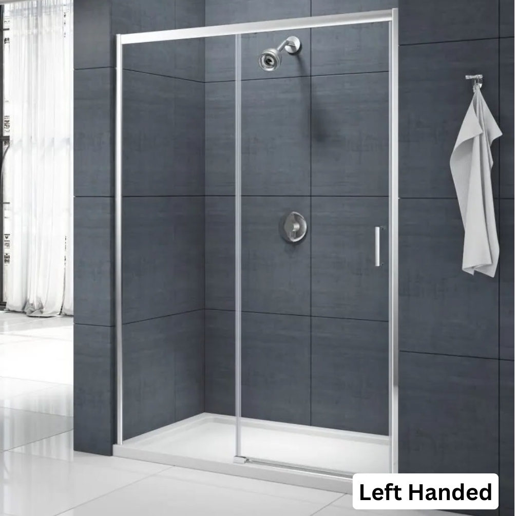 Merlyn 1400mm Mbox Chrome Low Level Access Sliding Door MBLA1400L
