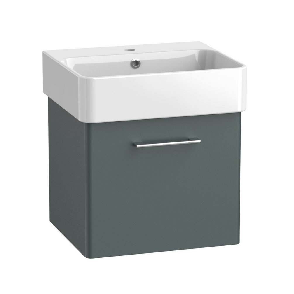 Tavistock Arlo 500mm Matt Viridian Green Wall Hung Vanity Unit & Basin